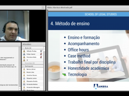Curso de mestrado a distância